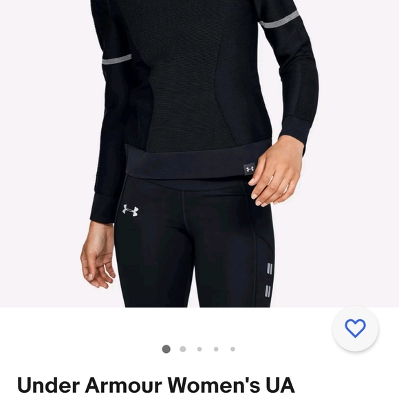 Under Armour Women's UA INTELLIKNIT Phantom Sweater Black 1344424 Size Medium - Picture 3 of 7